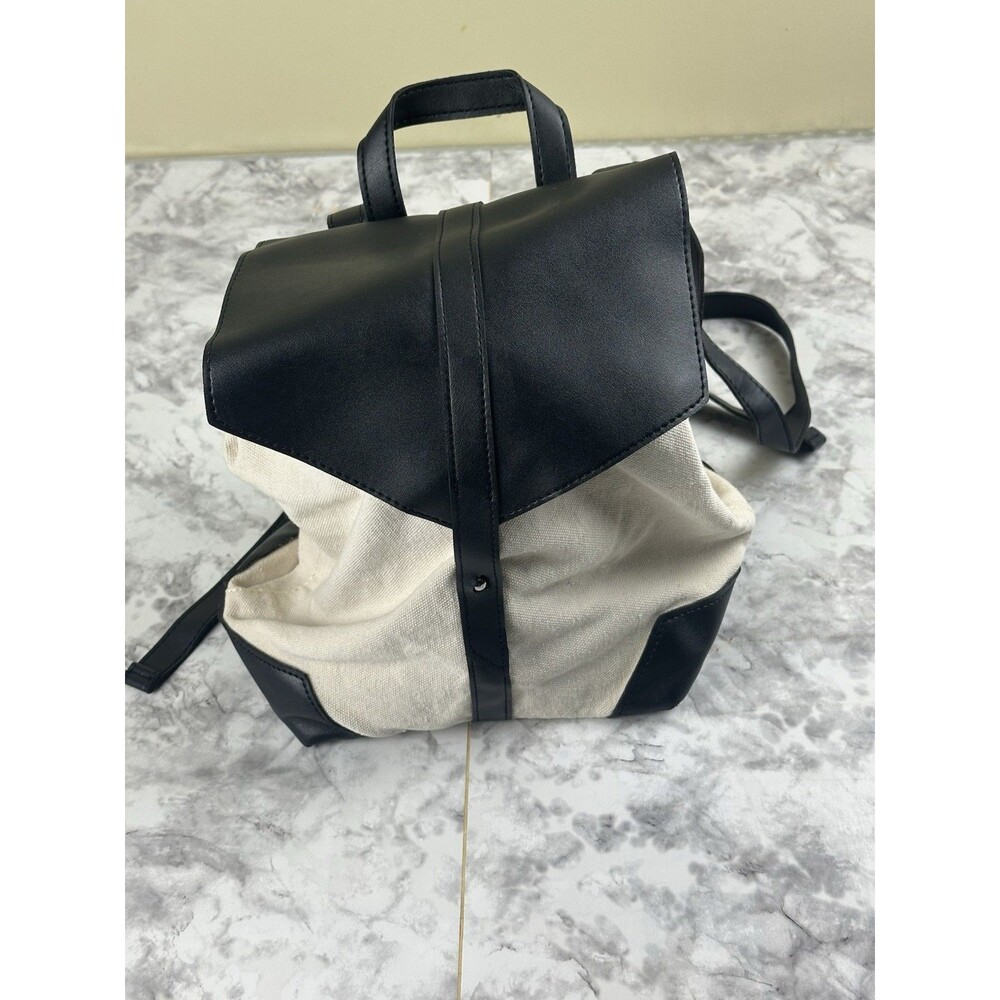 Deux Lux Demi Backpack Black White Vegan Leather Cute Travel Bag FABFITFUN